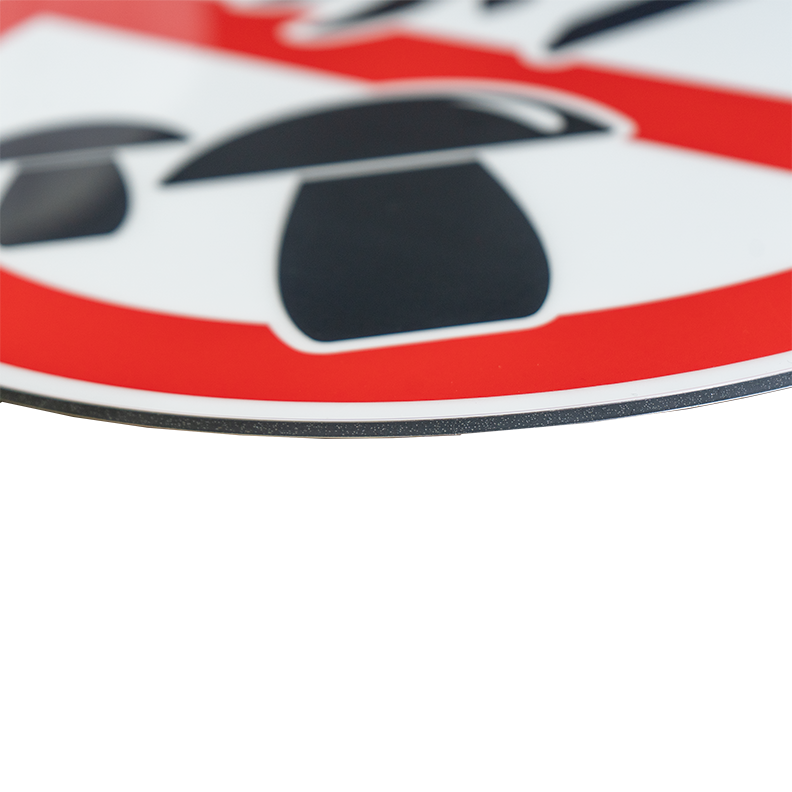 Pilze Sammeln Verboten – Rundes Hinweisschild