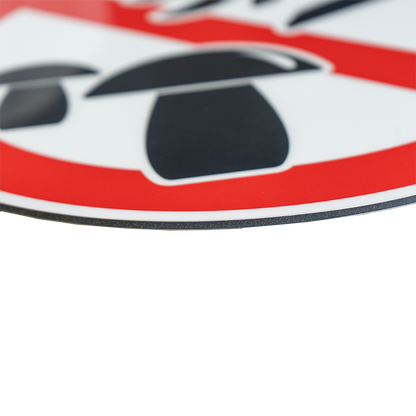 Pilze Sammeln Verboten – Rundes Hinweisschild