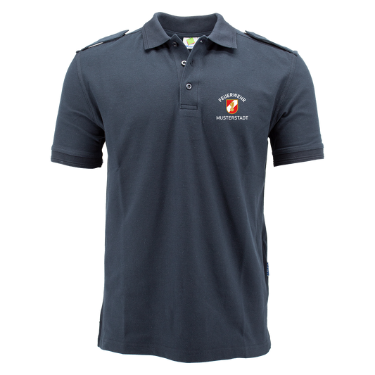 Feuerwehr Polo STMK / SBG | Kurzarm Poloshirt mit Schulterklappen