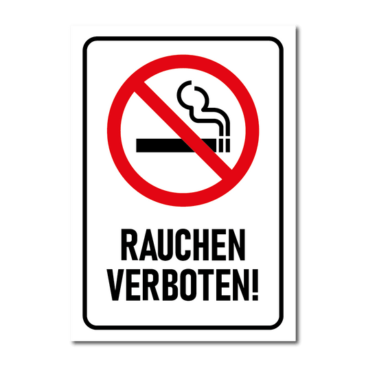 Rauchen Verboten Schild - Folienwerk Spanner Shop